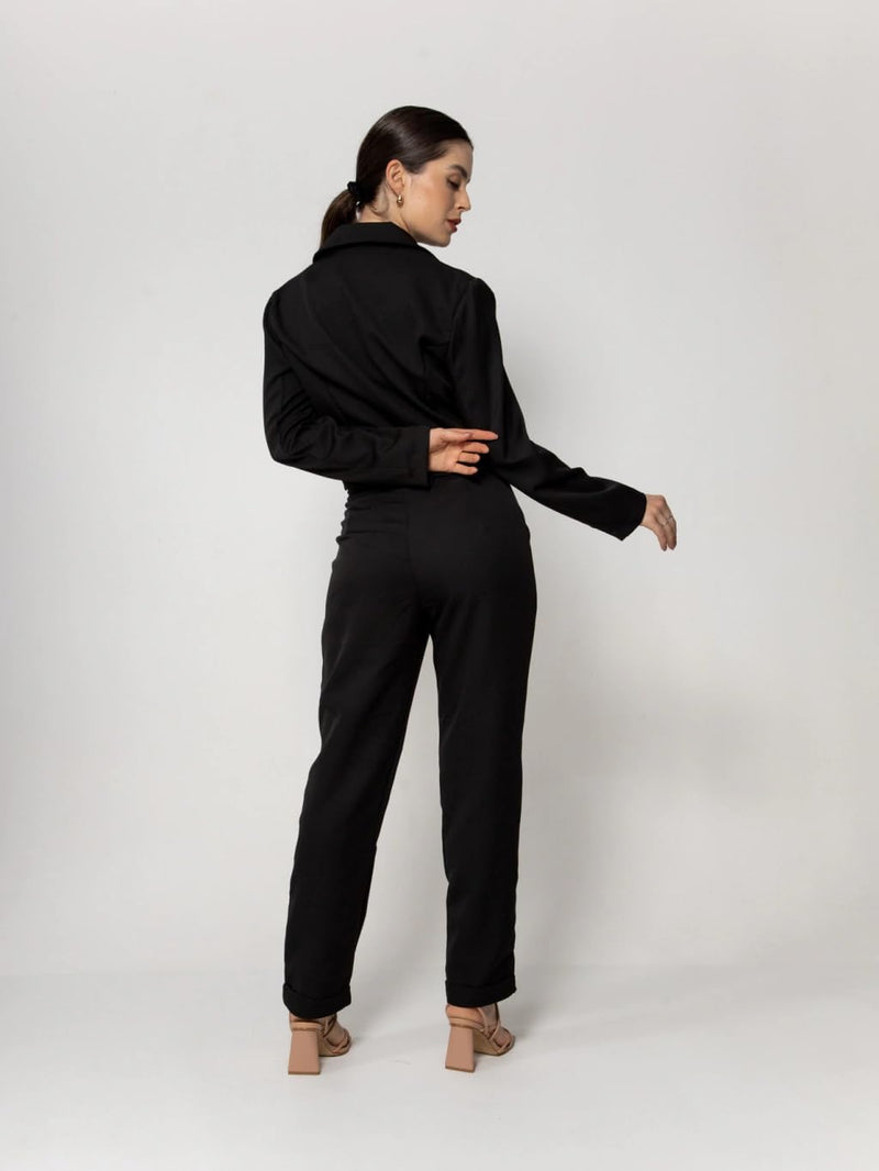 Conjunto Terninho Feminino de Alfaiataria – Blazer com Botão + Calça Social | Look Elegante e Profissional | REF: CON-0046
