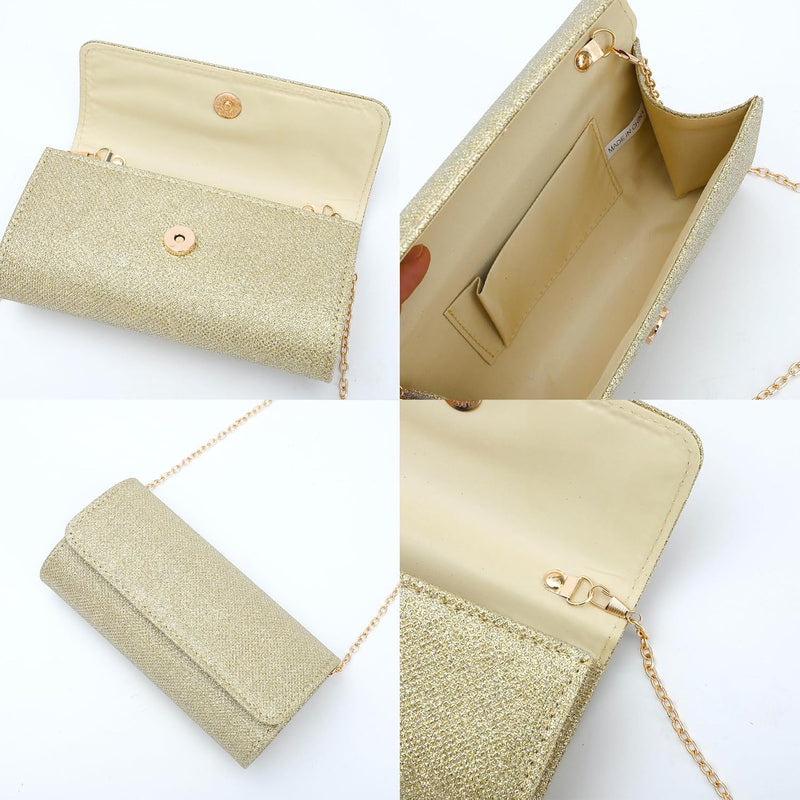 NEWITIN Conjunto de 5 peças de joias de strass para mulheres, joias de formatura, bolsa de embreagem de cristal, colares, pulseiras, brincos, conjunto de joias de prata para mulheres noivas