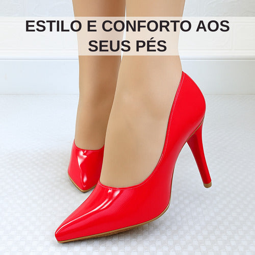 Sapato Scarpin Salto Alto Fino Confortável Feminino Scapin