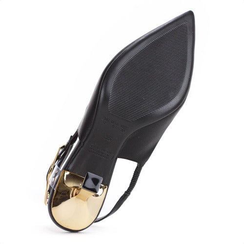 Sapato Feminino Scarpin Slingback Salto Fino Bebecê Elegante