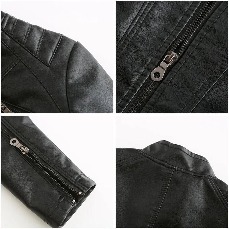 Jaqueta Feminina em Couro Genuino - Premium Jacket